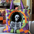 Spooky Season Quilted Tote Bag printed tote bag