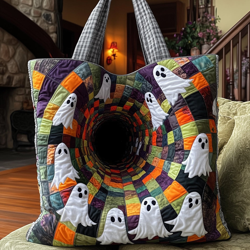 Spooky Season Quilted Tote Bag printed tote bag