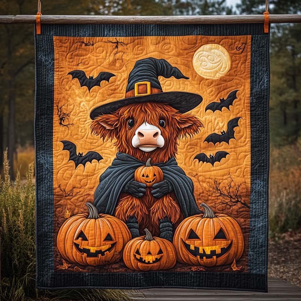 Spooky Specter Quilted Blanket printed blanket