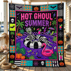 Spooky Summer Quilted Blanket printed blanket