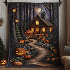 Spooky Trails Quilted Blanket printed blanket