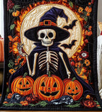 Spooky Witch Quilted Blanket printed blanket