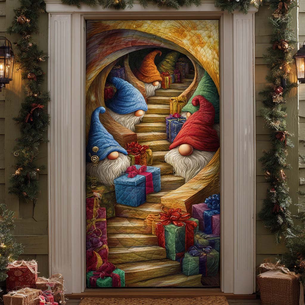 Stairway of Joy Quilted Door Curtain printed door curtain