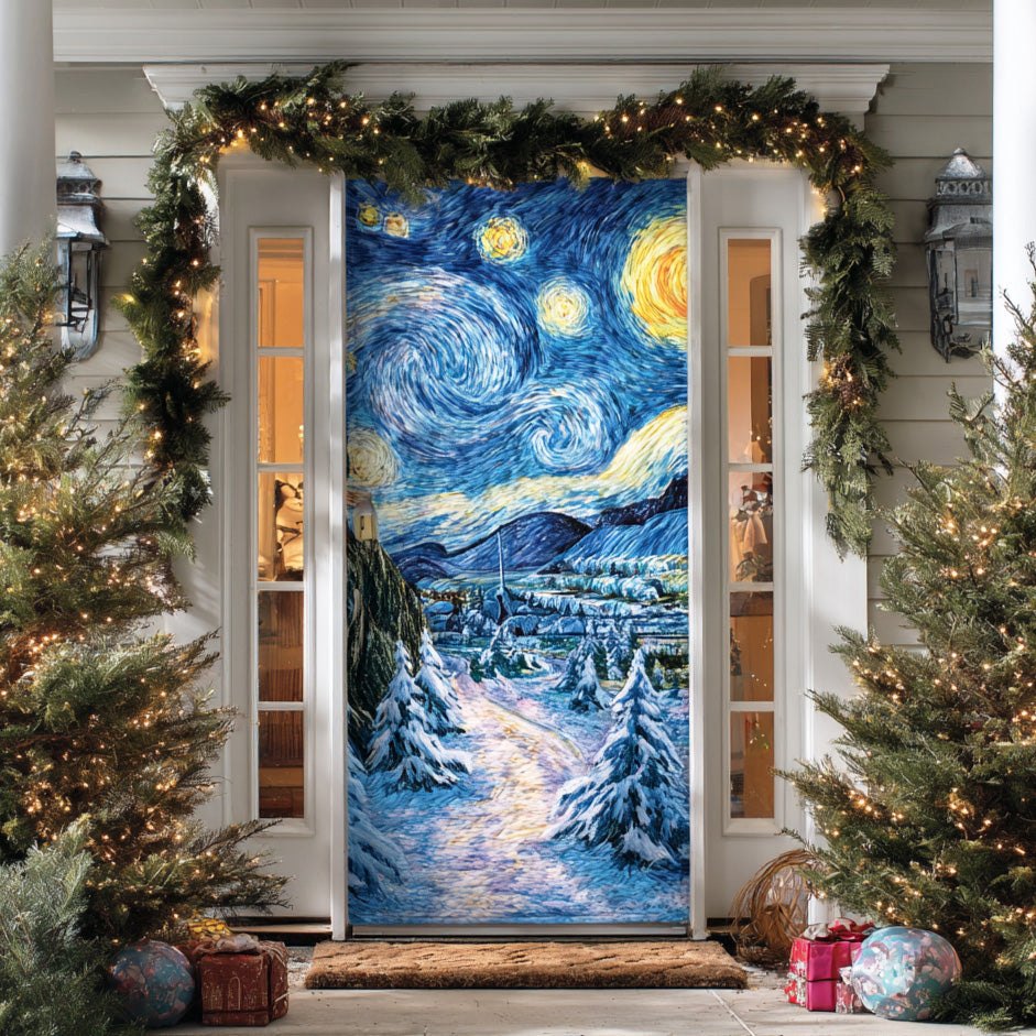 Star Breeze Wonderland Quilted Door Curtain printed door curtain