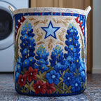Star Meadow Quilted Laundry Hamper printed laundry hamper