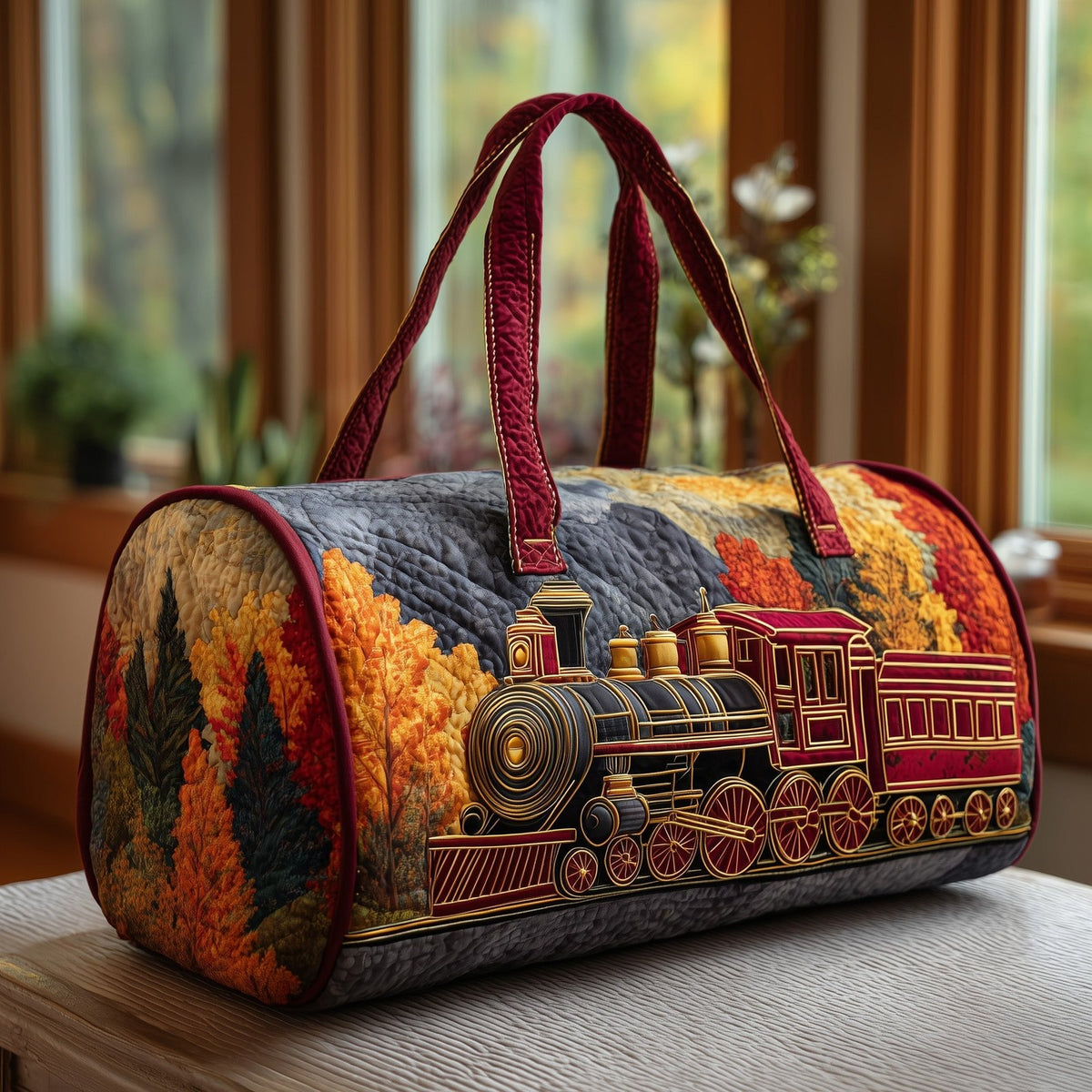 Steamline Adventure Quilted Duffle Bag printed duffle bag