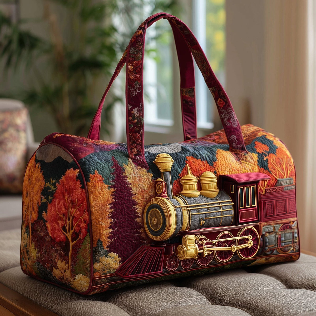 Steamline Adventure Quilted Duffle Bag printed duffle bag