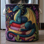 Story Dragon Quilted Laundry Hamper printed laundry hamper