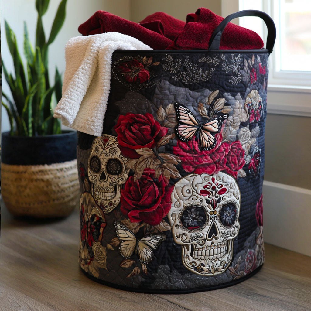 Sugar Spirit Quilted Laundry Hamper printed laundry hamper