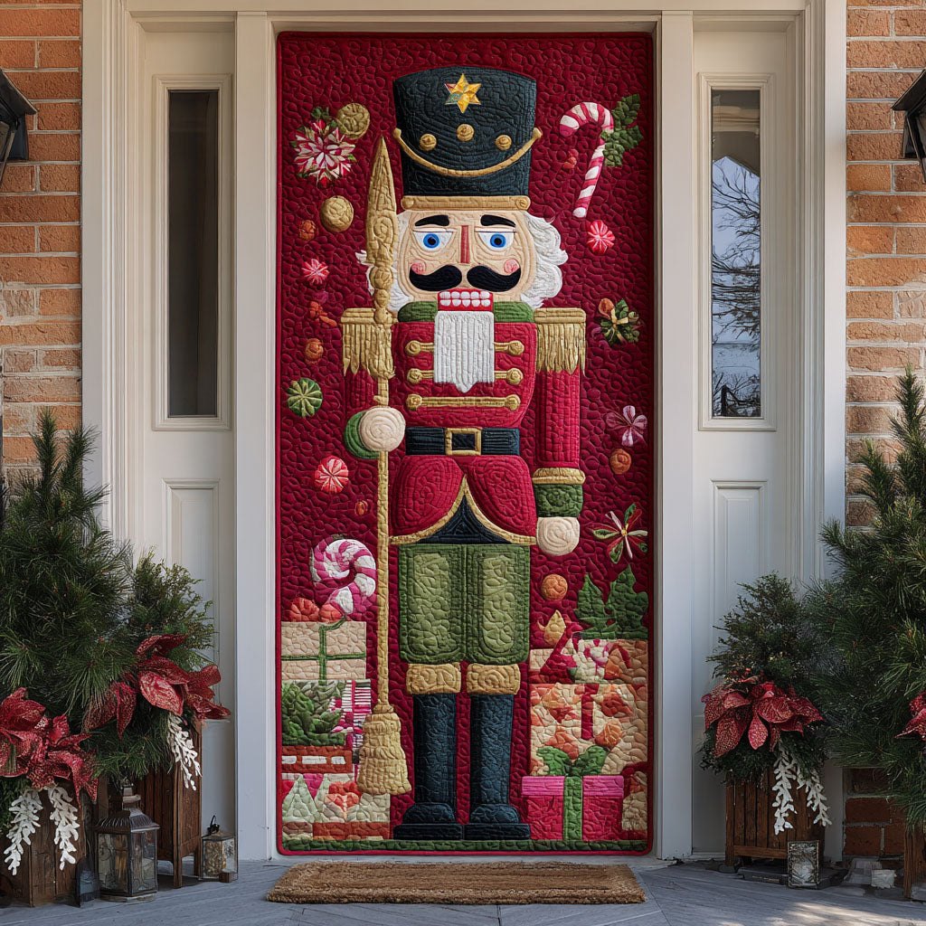 Sugarplum Defender Quilted Door Curtain printed door curtain