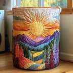 Summer Garden Quilted Laundry Hamper printed laundry hamper