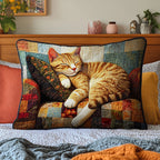 Sunlit Nap Quilted Bedding Cushion Cover printed cushion cover