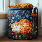Sunny Nap Quilted Laundry Hamper printed laundry hamper