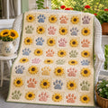 Sunny Paws Quilted Blanket printed quilt blanket