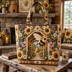 Sweet As Honey Quilted Tote Bag printed tote bag
