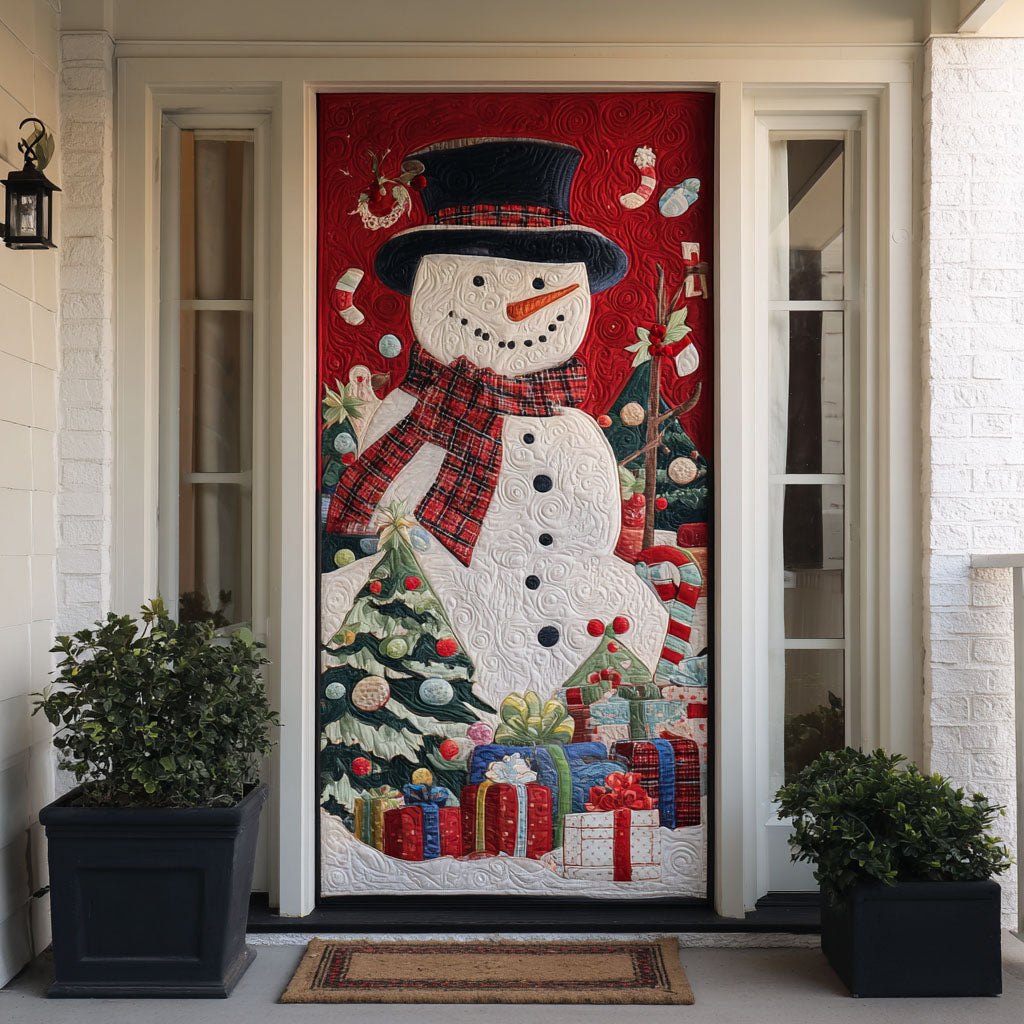 Sweet Flurry Quilted Door Curtain printed door curtain