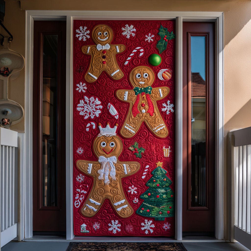 Sweet Holiday Quilted Door Curtain printed door curtain