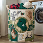 Swing Life Quilted Laundry Hamper printed laundry hamper