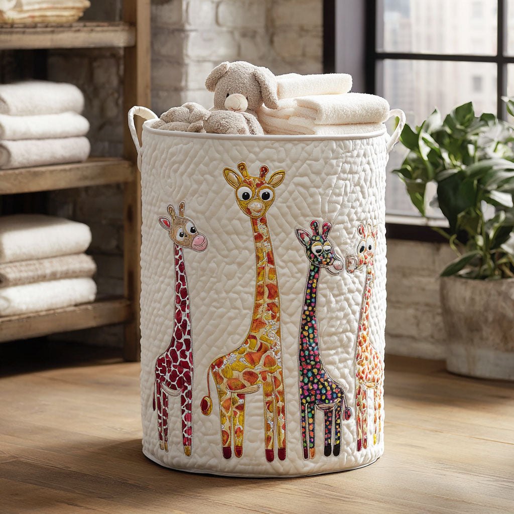 Tall Tales Quilted Laundry Hamper printed laundry hamper