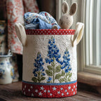 Texas Bloom Trail Quilted Laundry Hamper printed laundry hamper