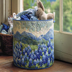 Texas Spring Glory Quilted Laundry Hamper printed laundry hamper