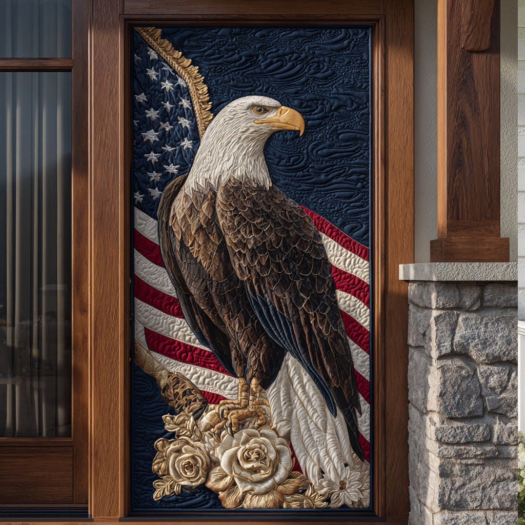 The American Guardian Quilted Door Curtain printed door curtain