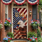 The Brave and Beautiful Quilted Door Curtain printed door curtain