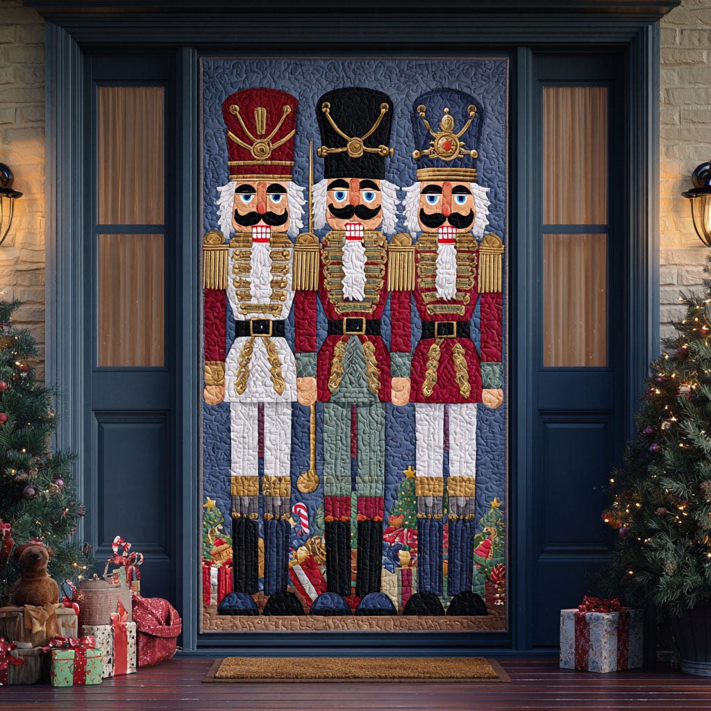 The Enchanted Nutcracker Quilted Door Curtain printed door curtain