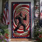 The Great American Cryptid Quilted Door Curtain printed door curtain