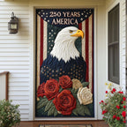 The Independence Mosaic Quilted Door Curtain printed door curtain