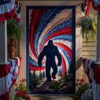 The Legend of the Pines Quilted Door Curtain printed door curtain
