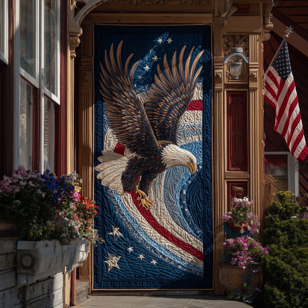 The Majestic Patriot Quilted Door Curtain printed door curtain