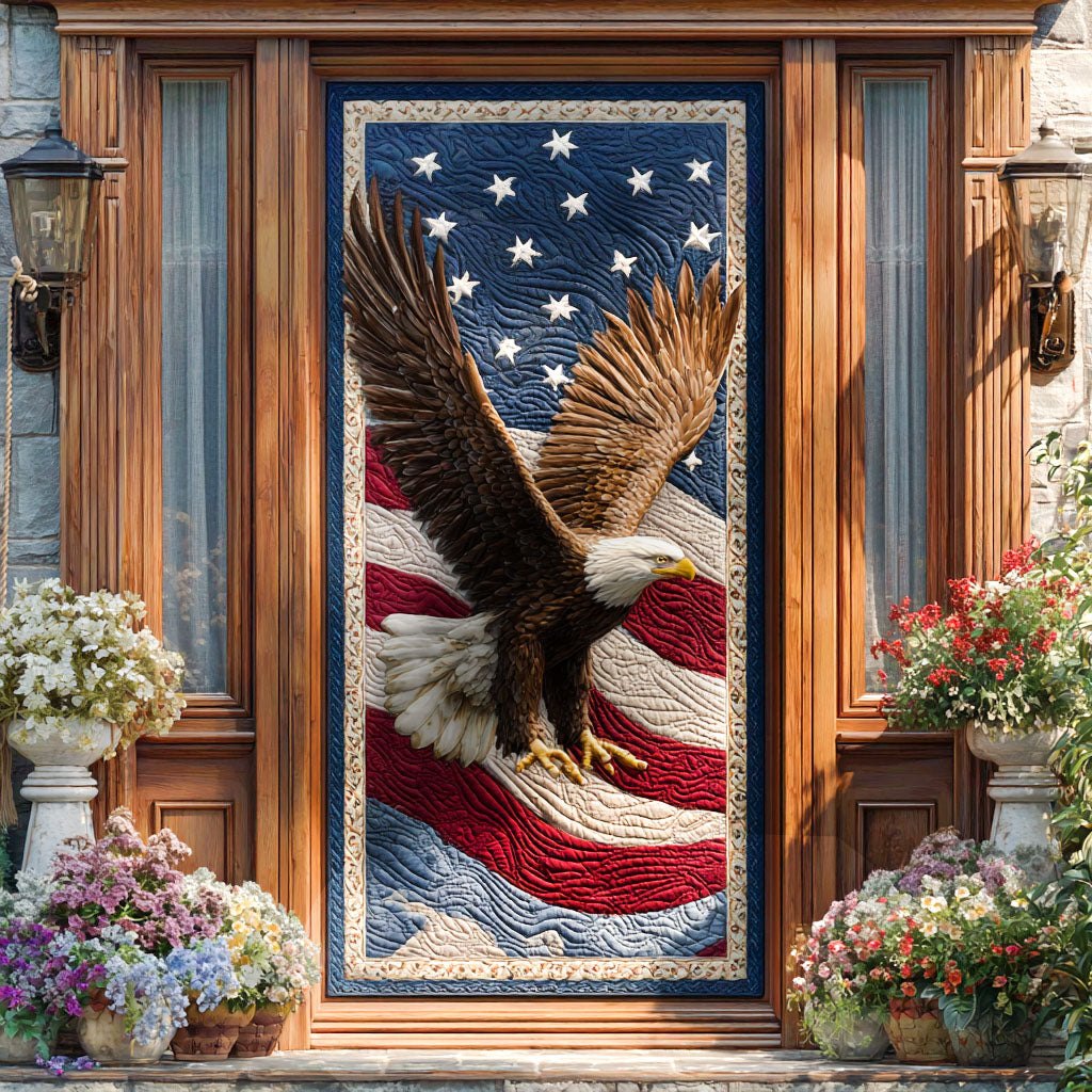 The Pioneer Pride Star Quilted Door Curtain printed door curtain