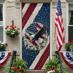 The Sovereign Sentinel Quilted Door Curtain printed door curtain