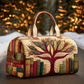 Tree of Knowledge Quilted Duffle Bag printed quilted duffle bag