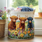 Triple Charm Quilted Laundry Hamper printed laundry hamper