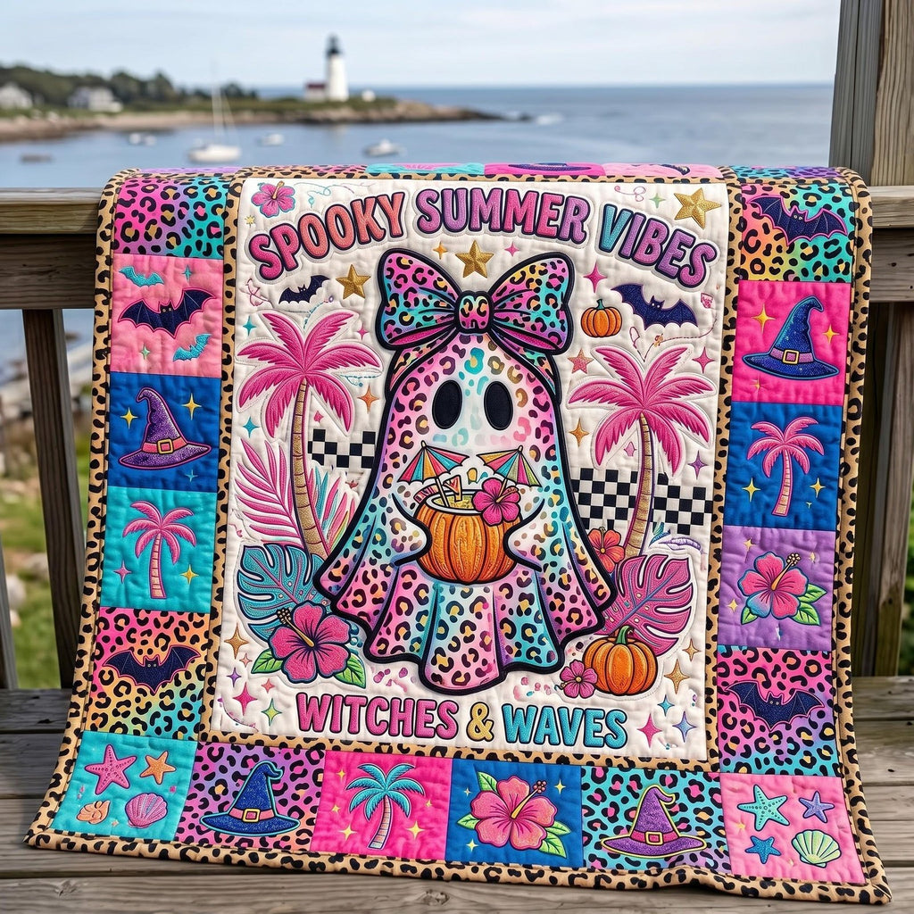 Tropical Haunt Quilted Blanket printed blanket