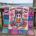 Tropical Haunt Quilted Blanket printed blanket