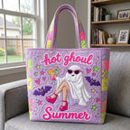 Tropical Haunt Quilted Tote Bag printed tote bag