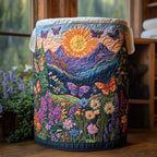 Twilight Flutter Quilted Laundry Hamper printed laundry hamper