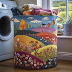 Valley Heaven Quilted Laundry Hamper printed laundry hamper