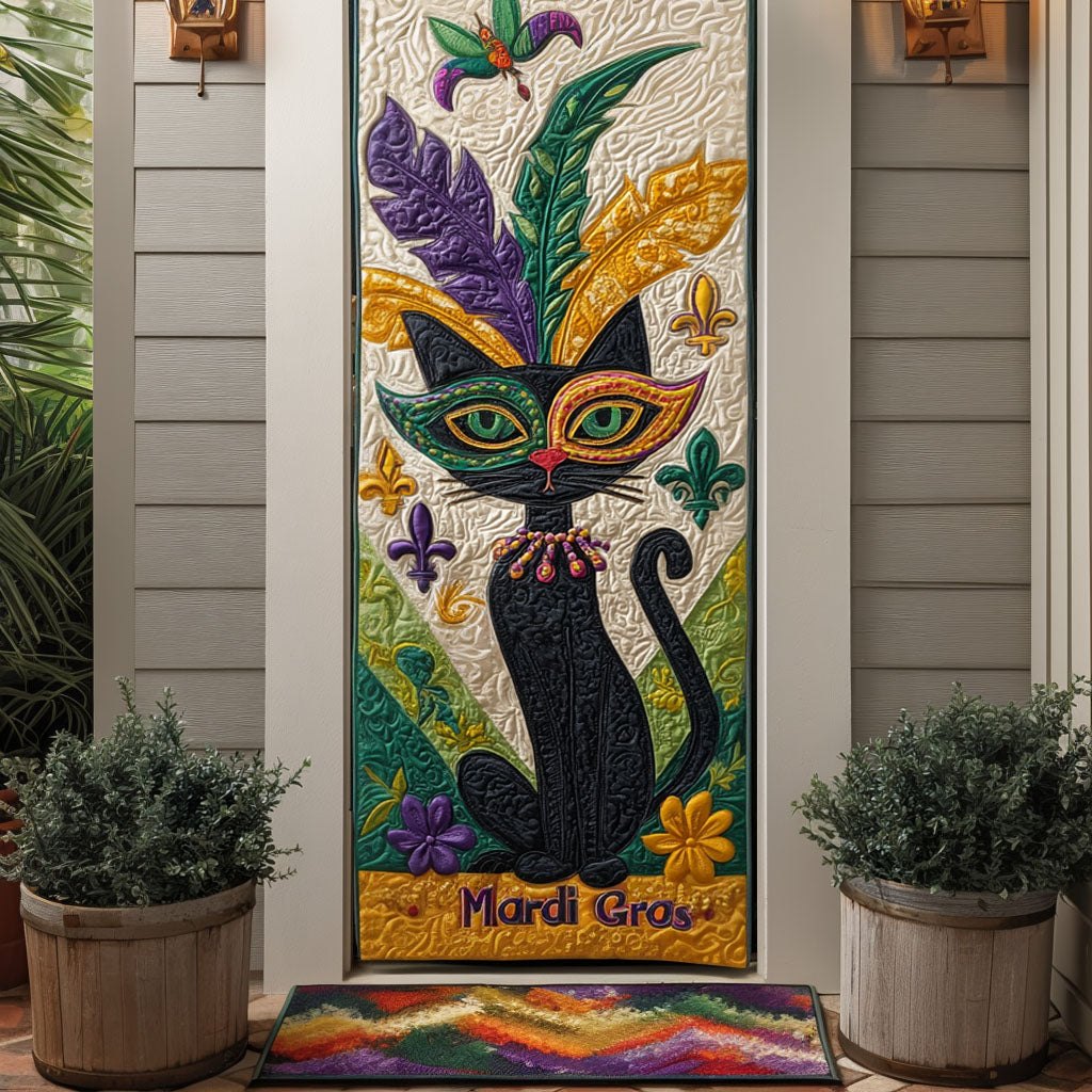 Velvet Parade Quilted Door Curtain printed door curtain