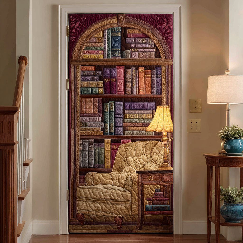 Velvet Reading Quilted Door Curtain printed door curtain