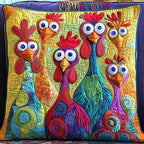 Vibrant Flock Quilted Cushion Cover printed cushion cover