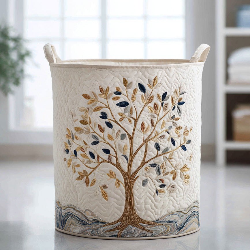 Vital Bloom Quilted Laundry Hamper printed laundry hamper