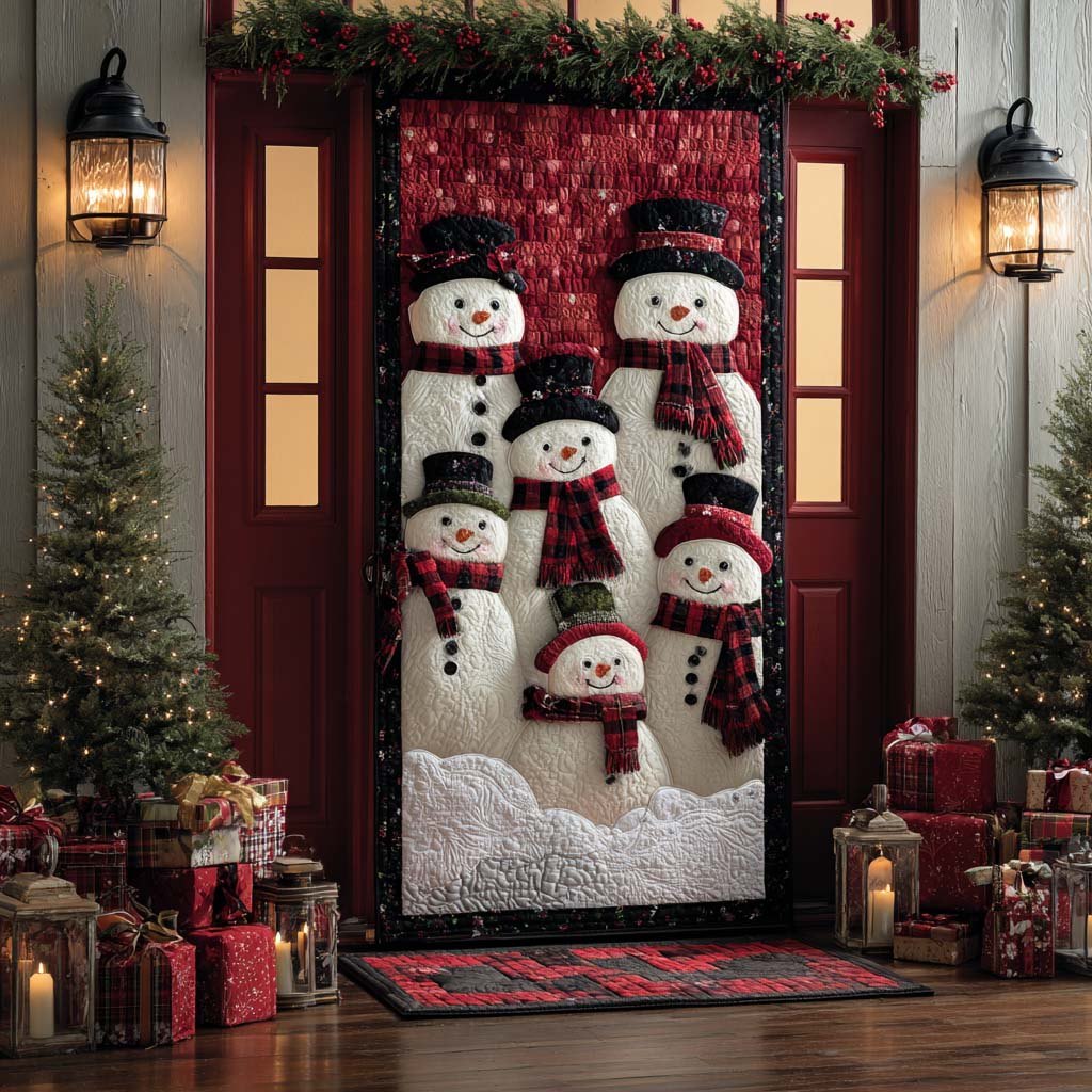 Warm Memories Quilted Door Curtain printed door curtain