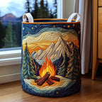 Warm Sparks Quilted Laundry Hamper printed laundry hamper