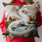 Waterfall Dragon Quilted Cushion Cover printed cushion cover