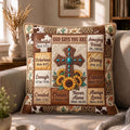 Western Grace Quilted Pillow Case printed quilted cushion cover