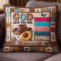 Western Grace Quilted Pillow Case printed quilted cushion cover